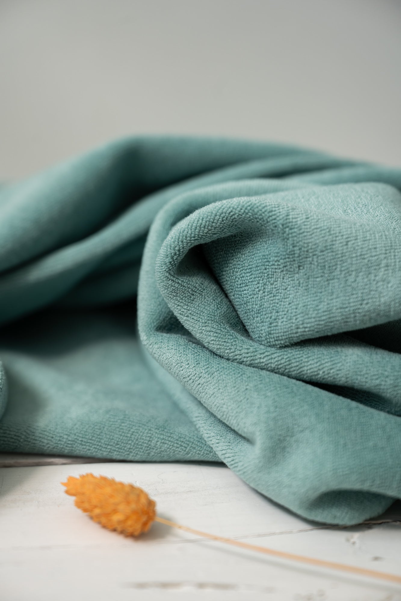 Jersey éponge Bio Vert de bleu