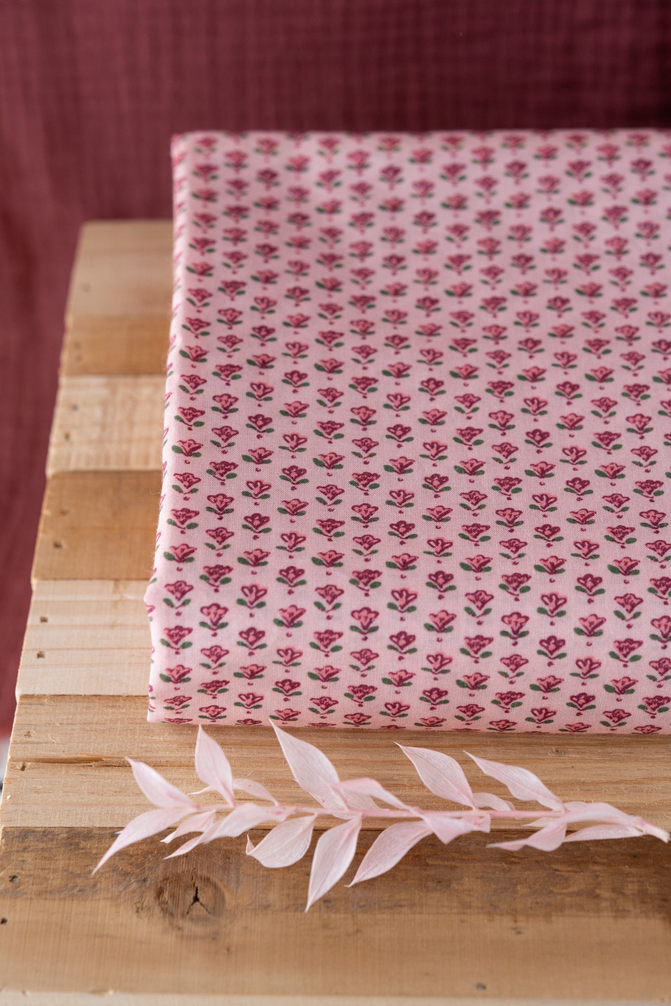 Voile de coton BIO "Les Bruyères"