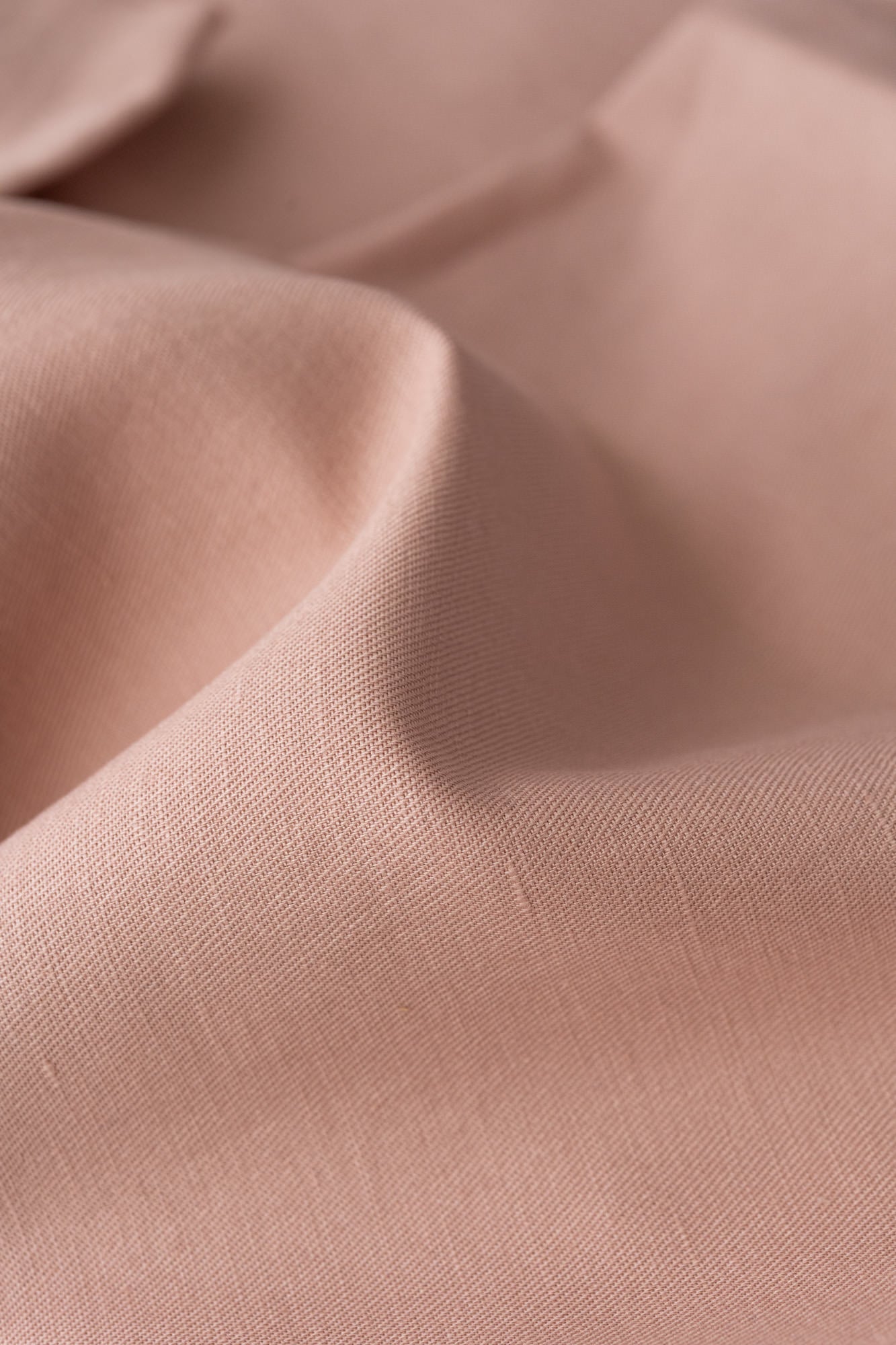Twill Lin coton rose "blush"