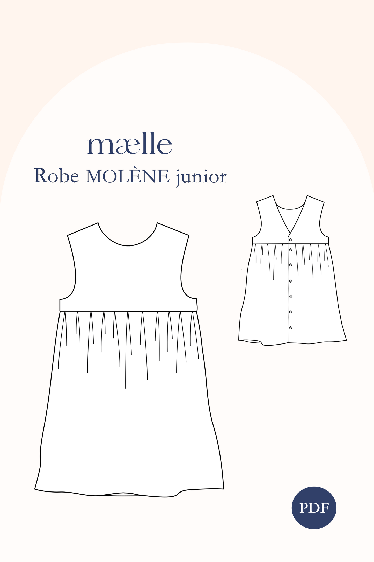 Patron robe MOLENE junior PDF