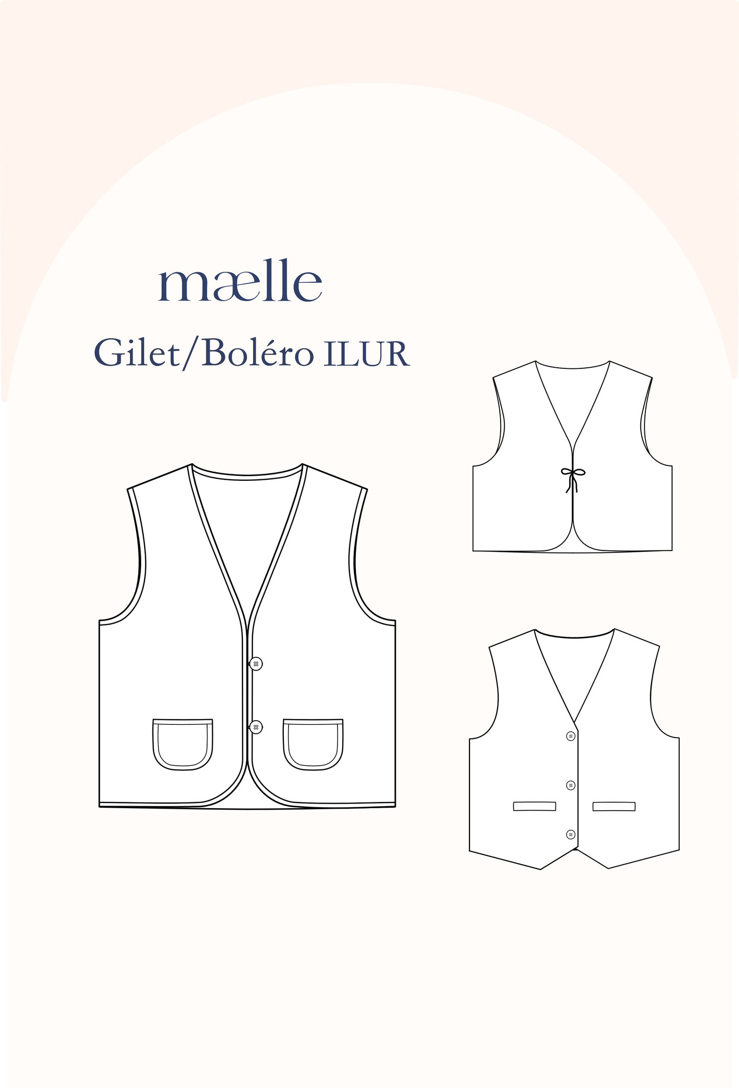 Patron Gilet ILUR Pochette