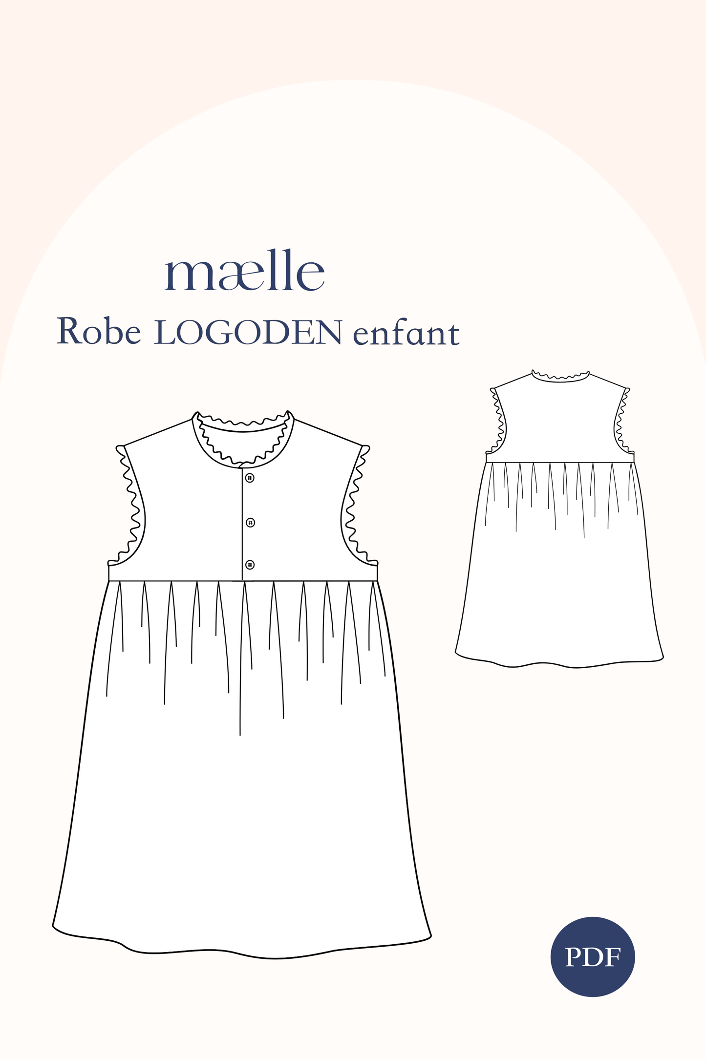 Patron couture enfant robe PDF