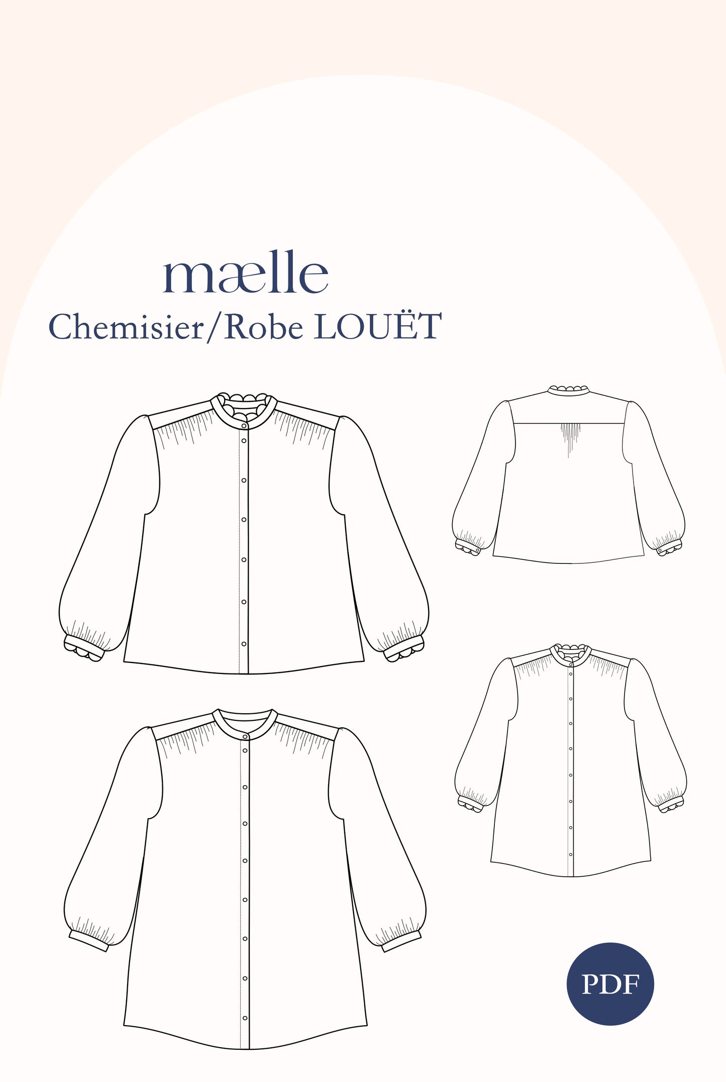 Patron chemisier et robe LOUET PDF