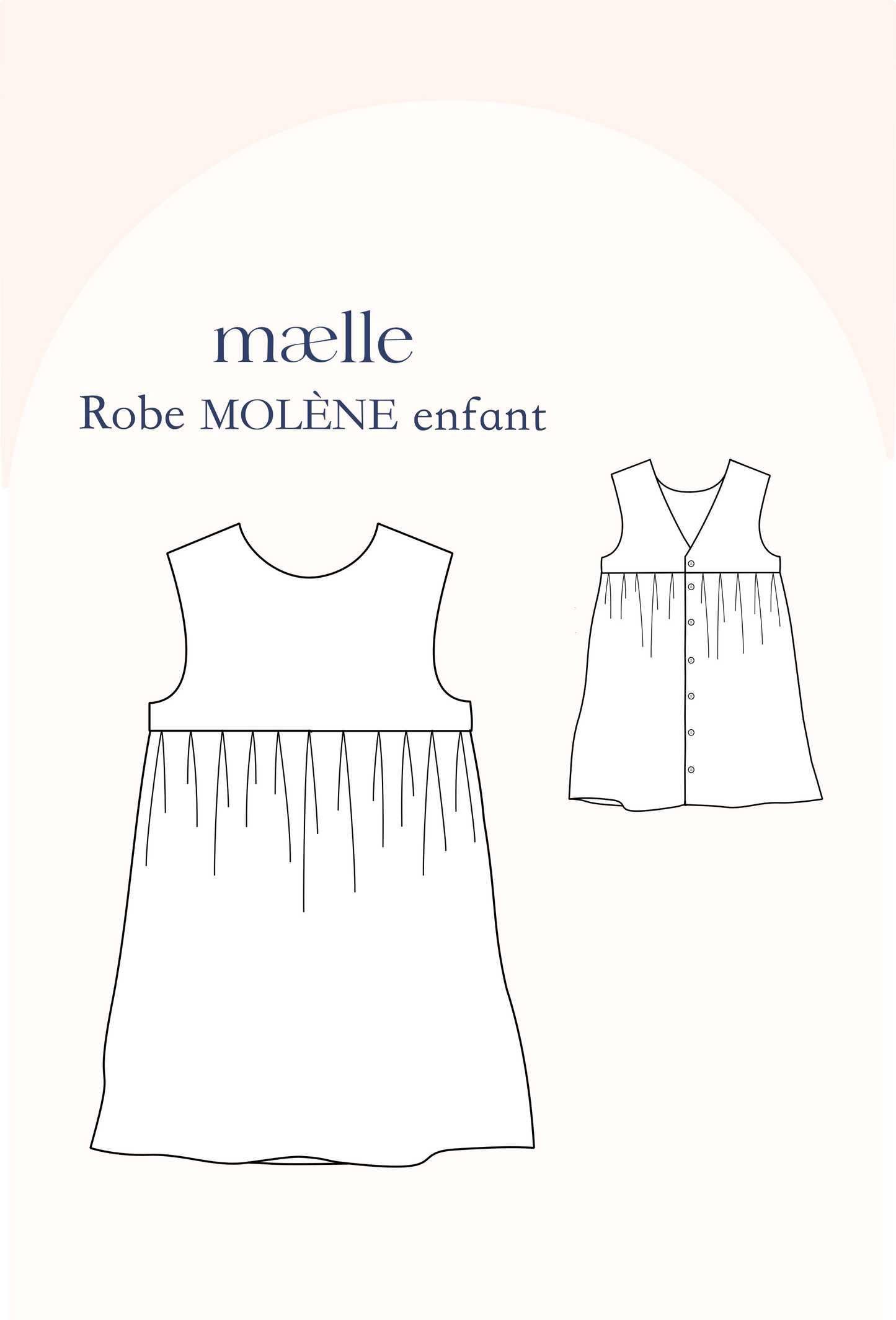 Patron Robe MOLENE enfant pochette