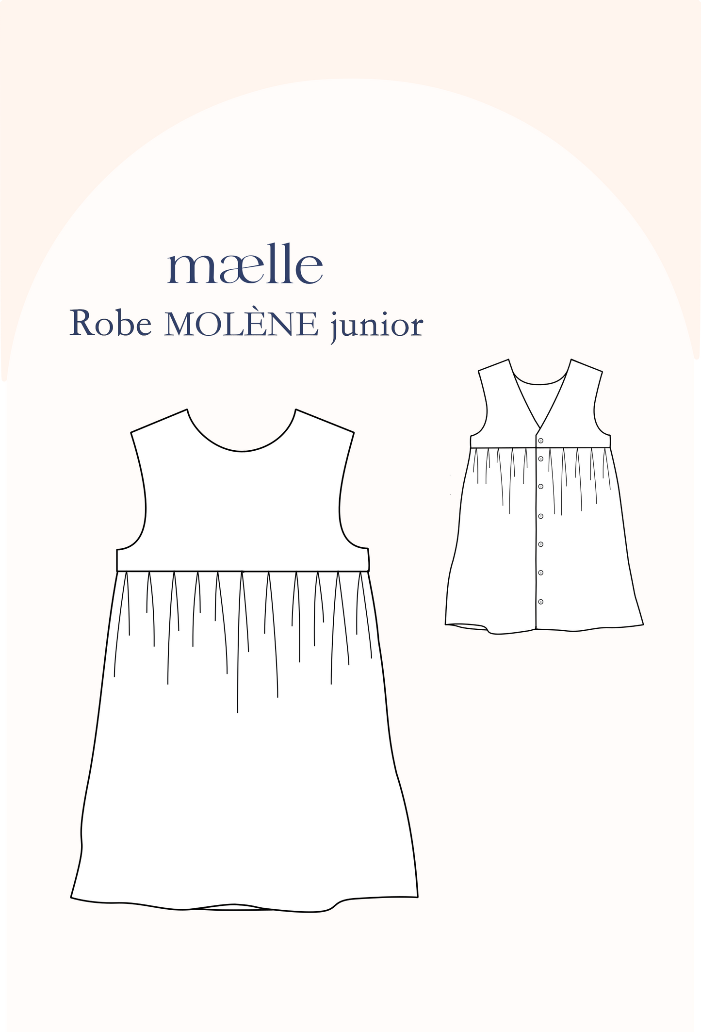 Patron Robe MOLENE junior pochette