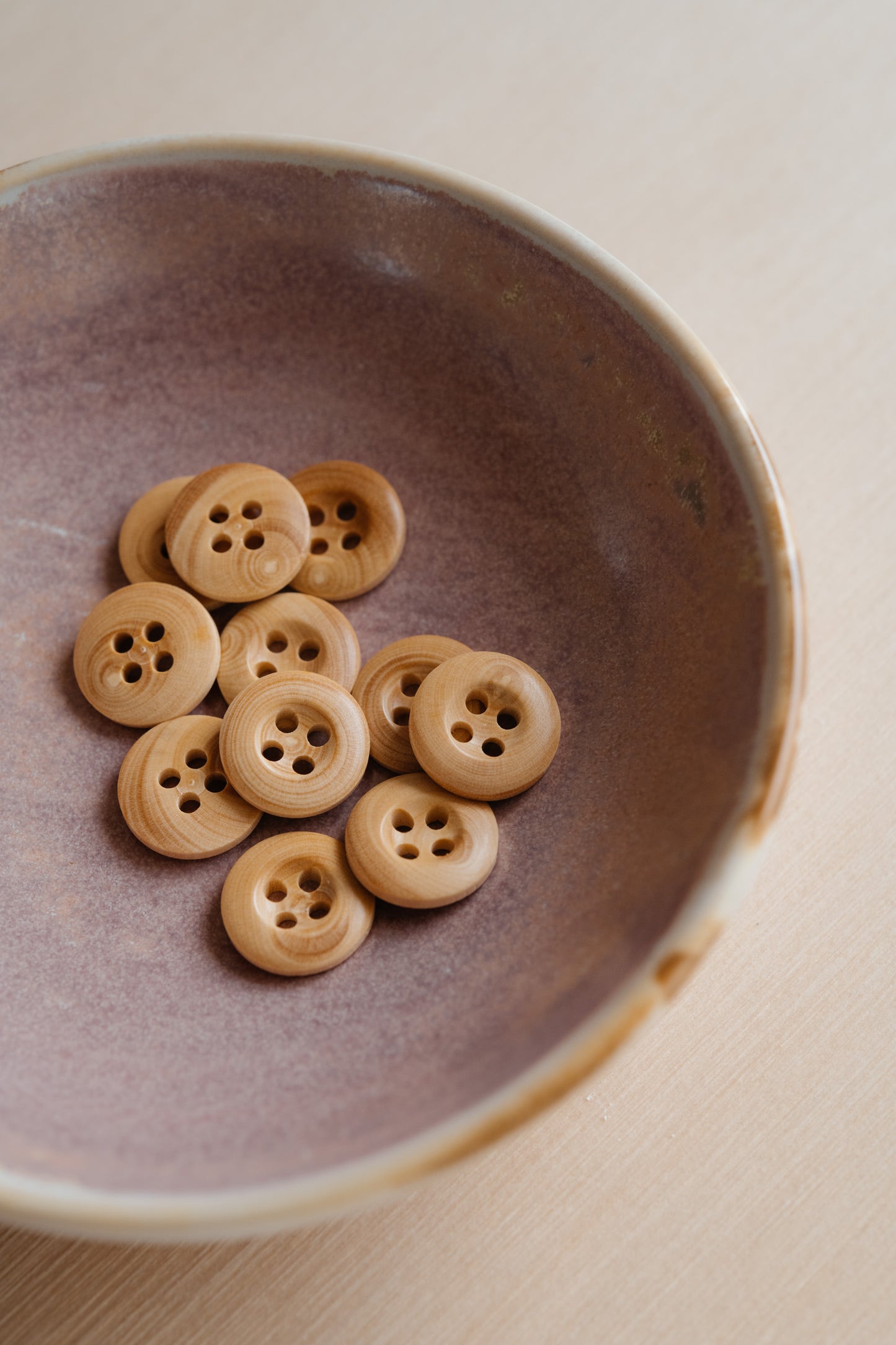 Bouton en bois de buis