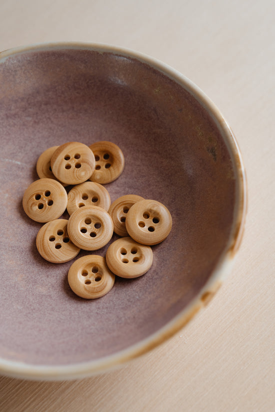 Bouton en bois de buis