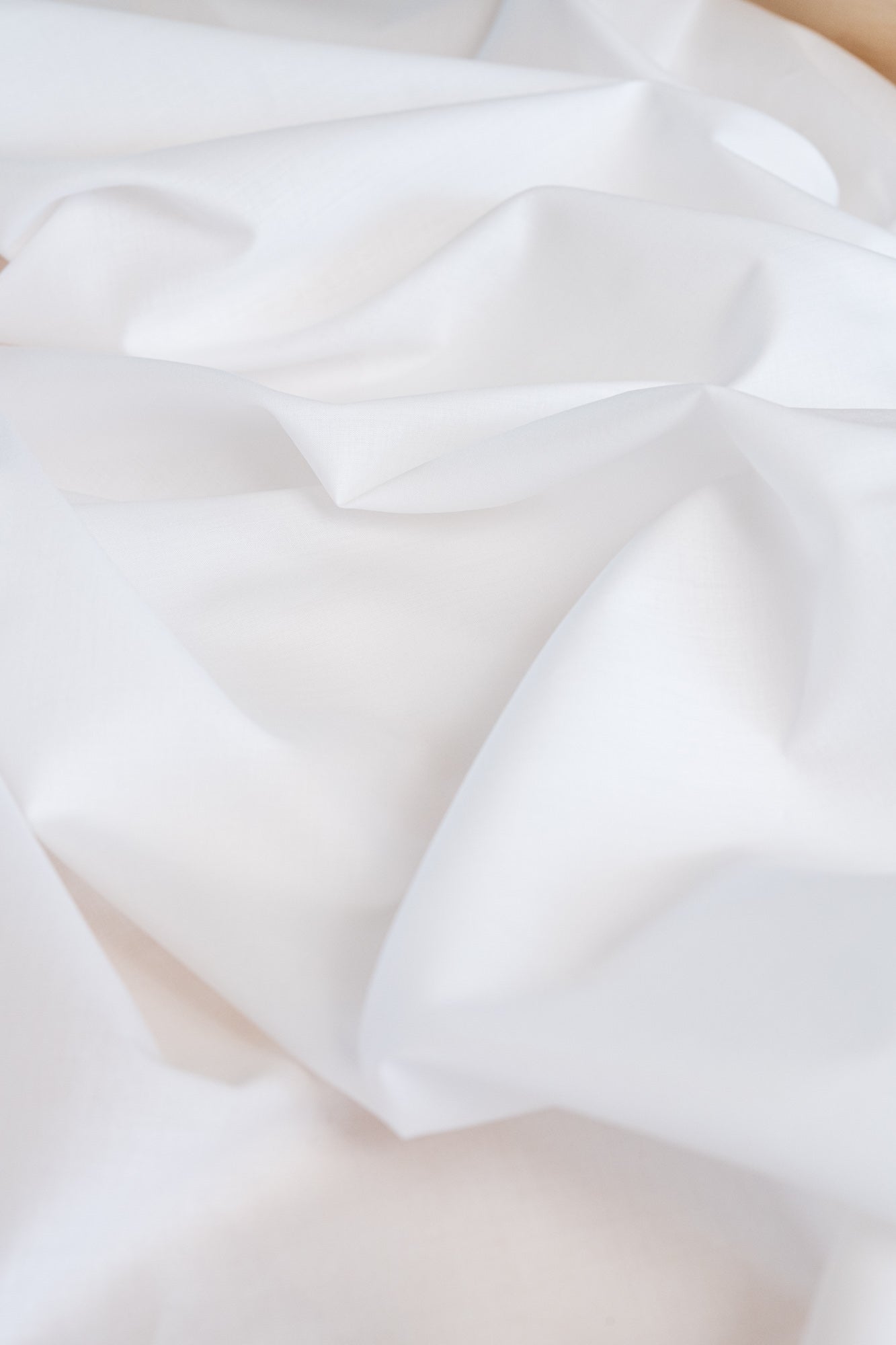 Voile de coton BIO Blanc de blanc