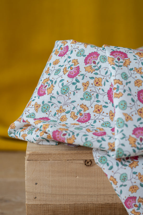 Voile de coton BIO fleuri "Bohémia"