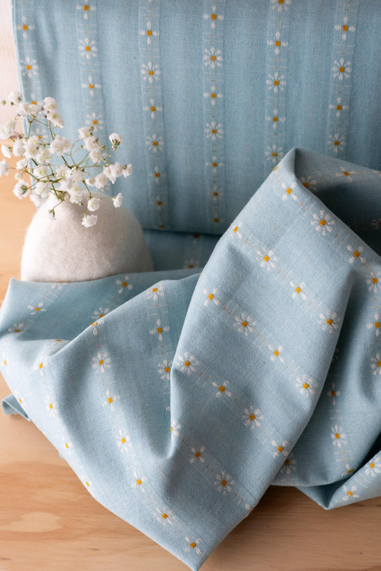 Tissu coton "Gaidig" bleu ciel