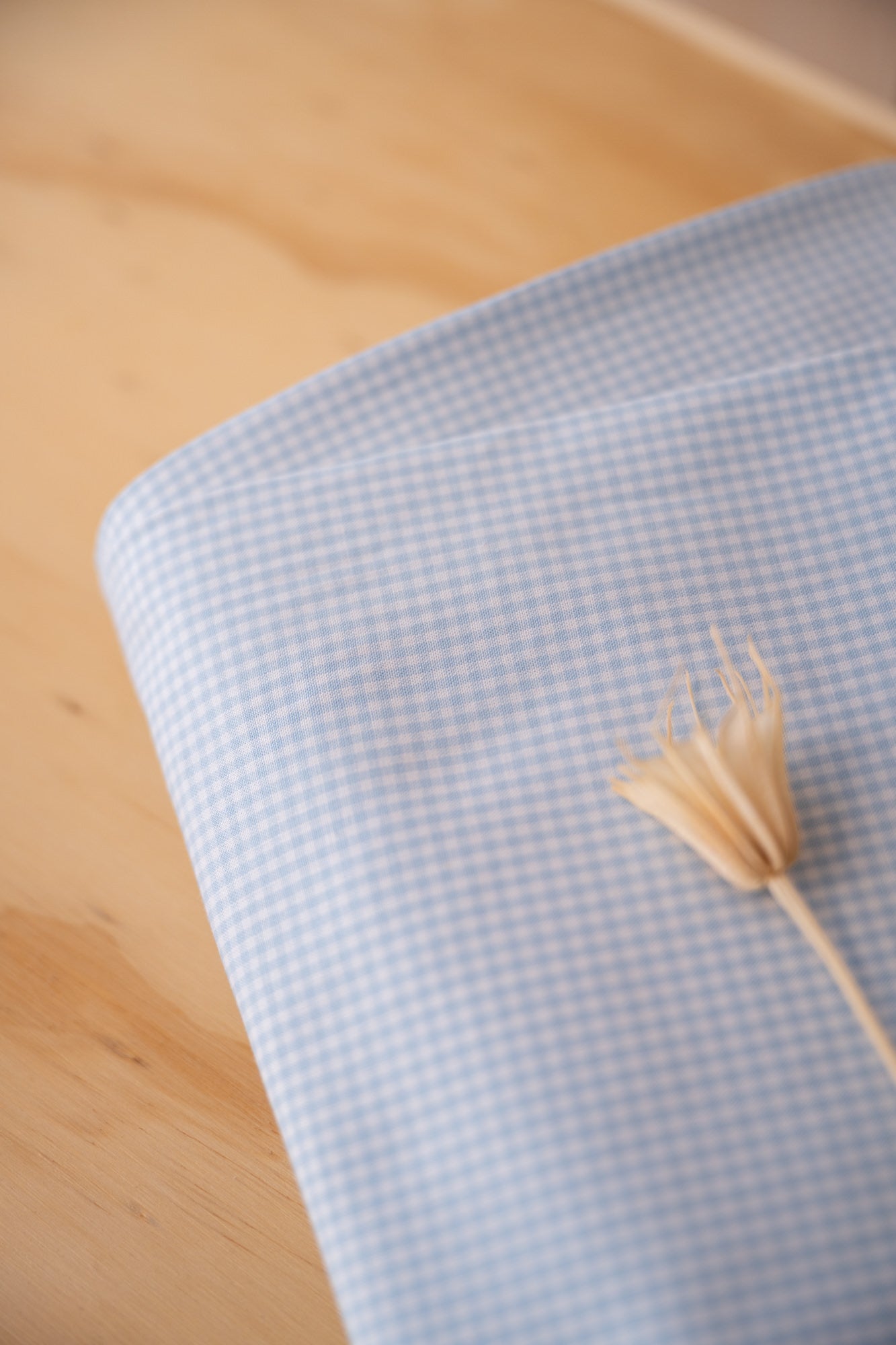 Tissu Vichy Bleu BIO GOTS "Glaz"