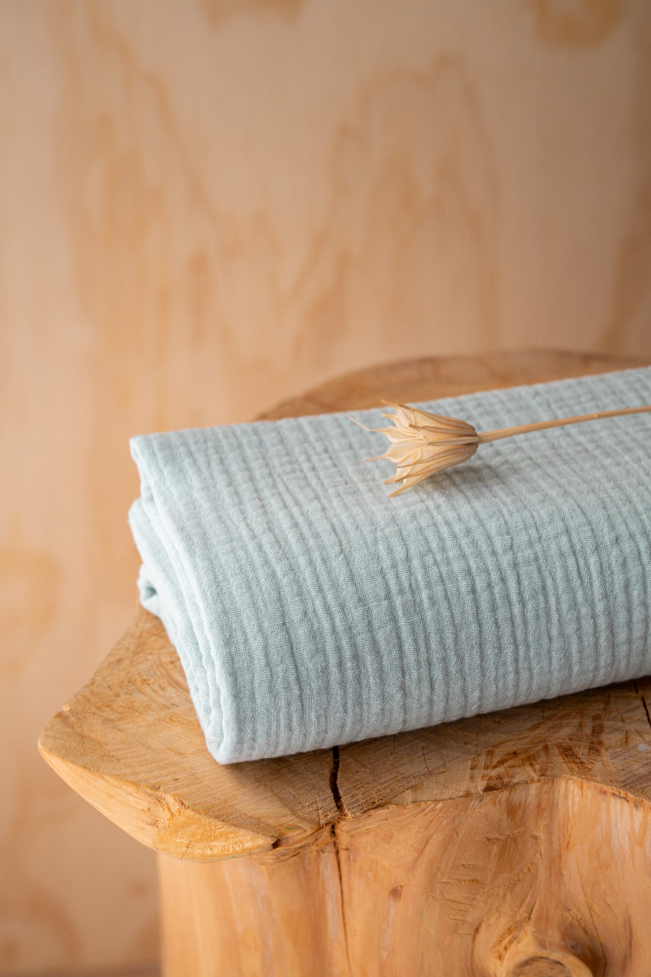 Double gaze BIO Vert céladon