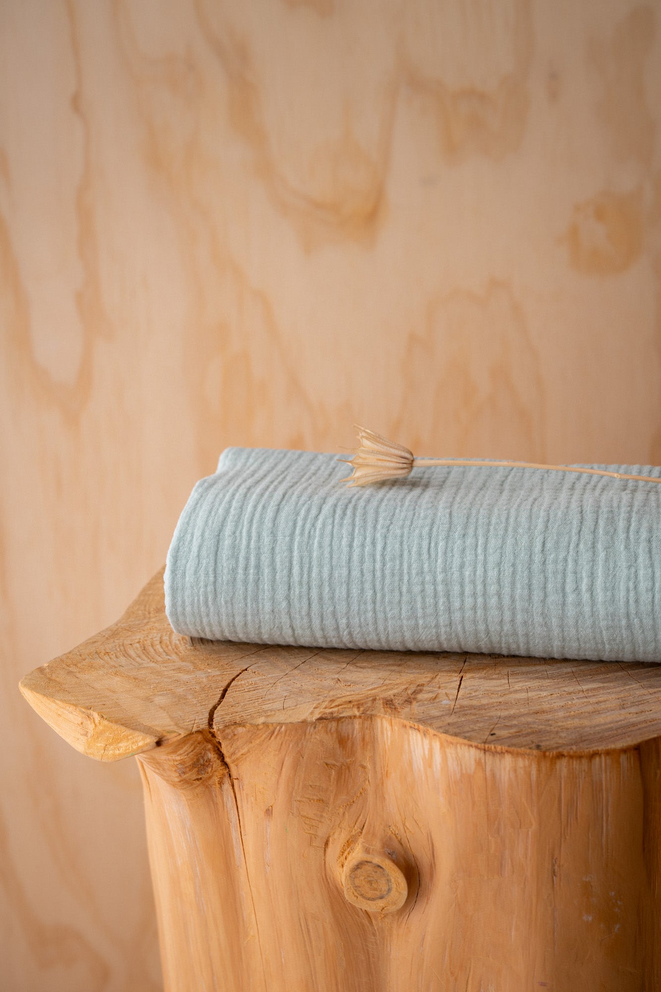 Double gaze BIO Vert céladon