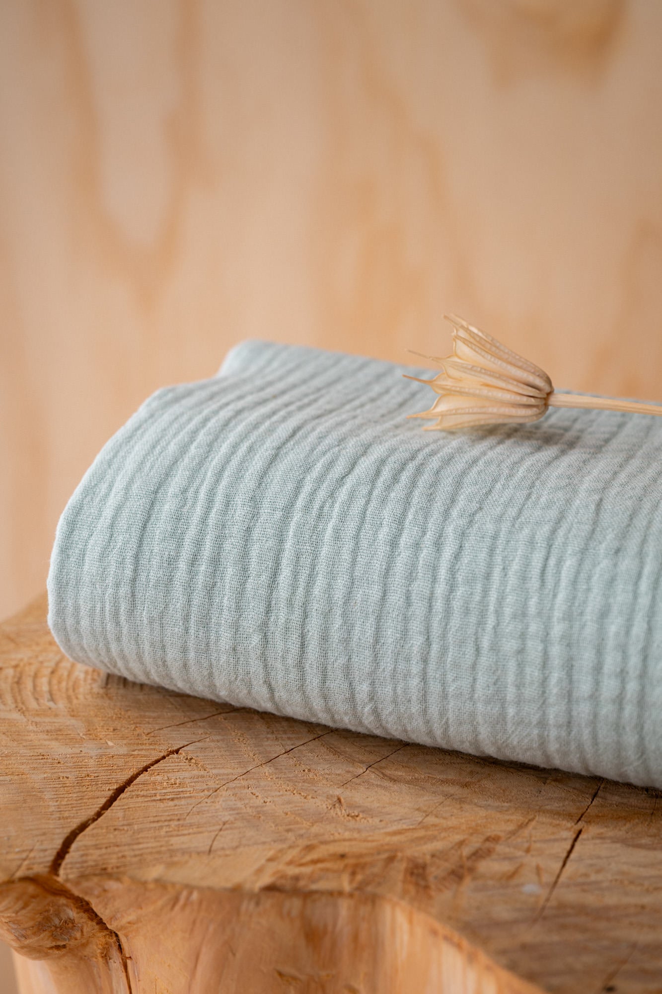 Double gaze BIO Vert céladon