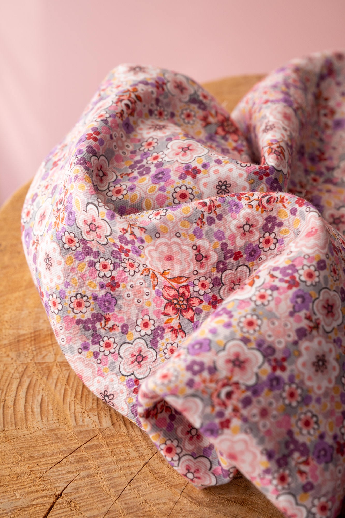 Twill coton BIO fleuri "Automne"