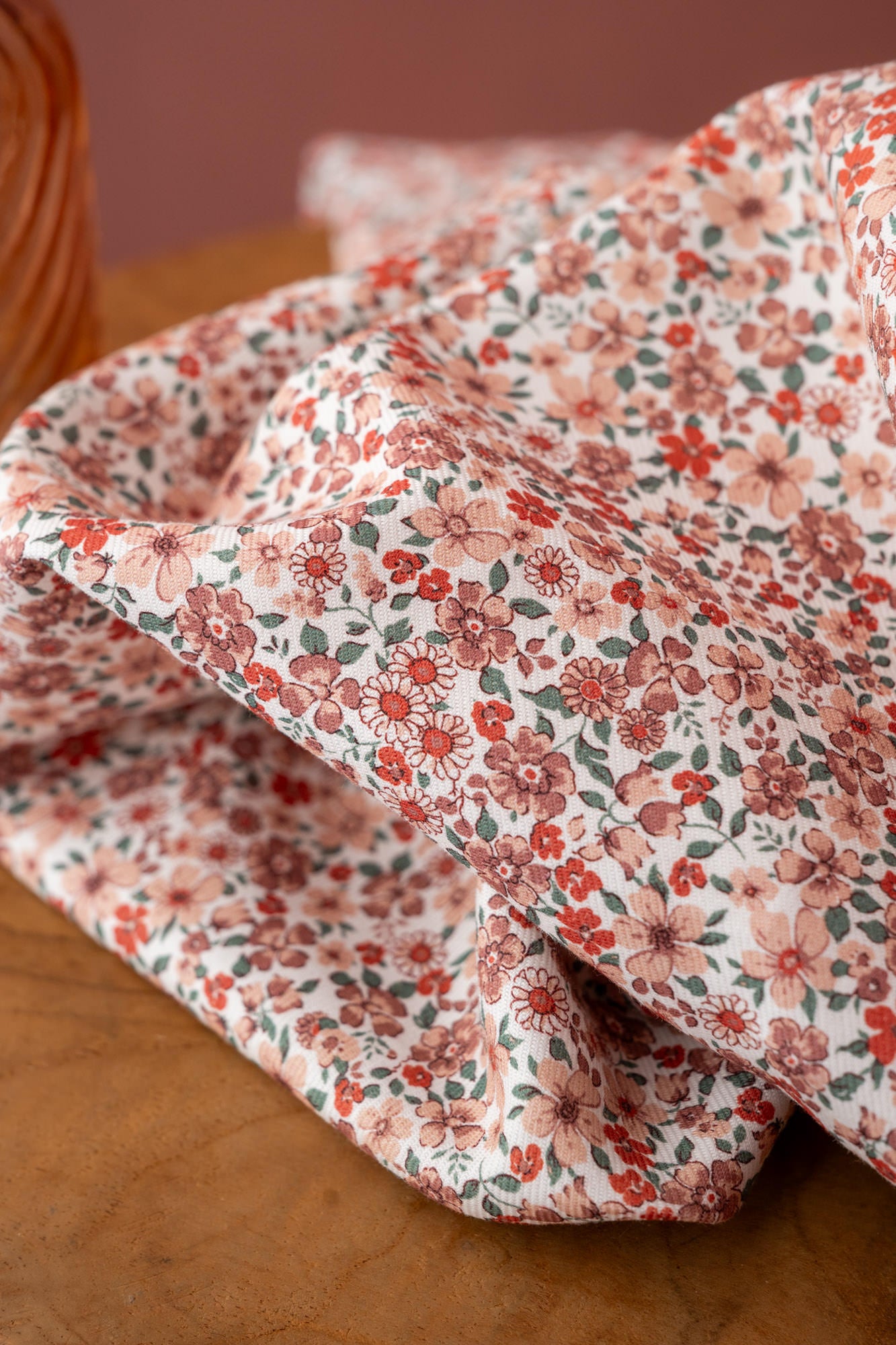 Twill coton BIO fleuri "Ty Poème"