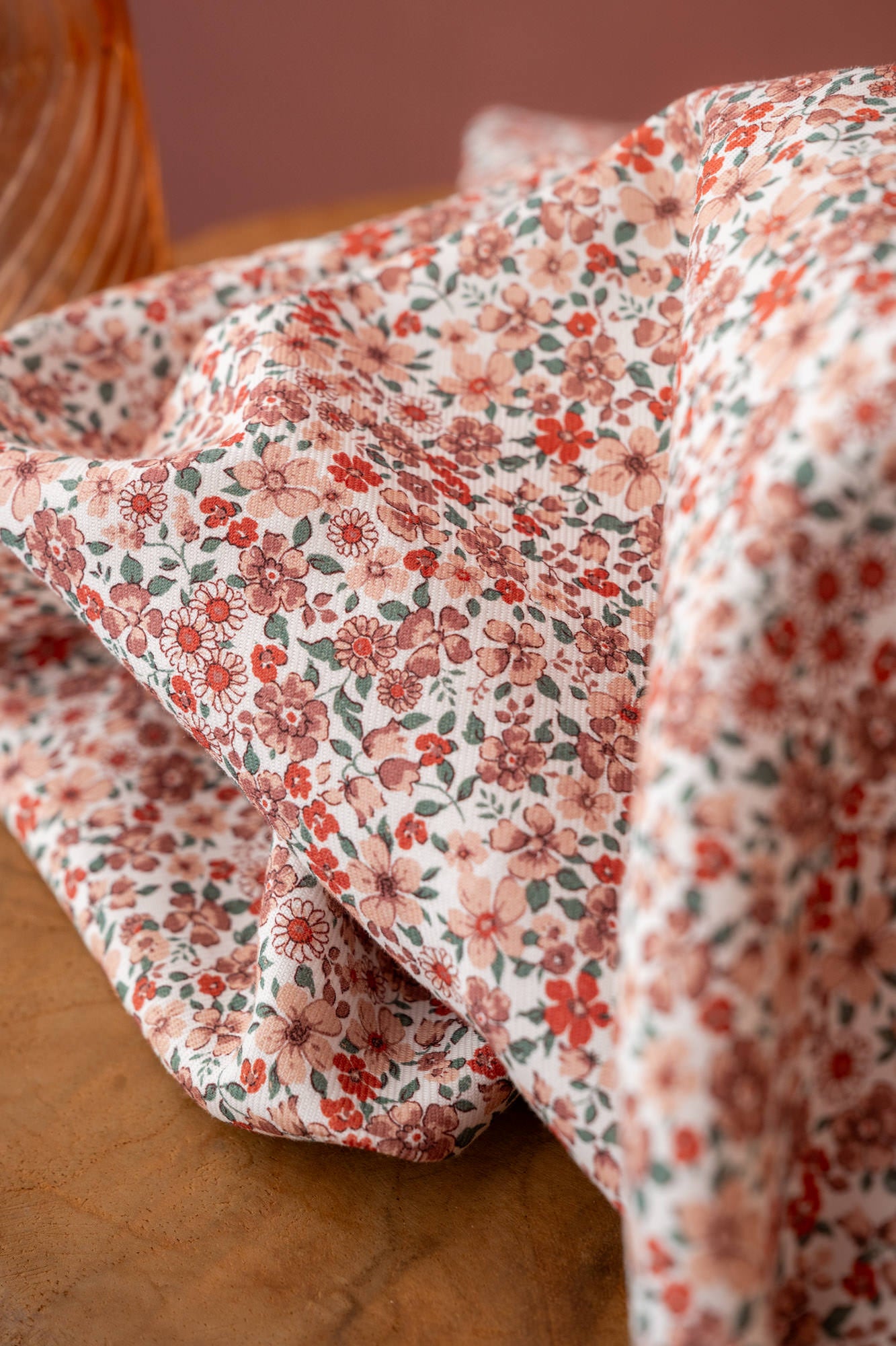 Twill coton BIO fleuri "Ty Poème"