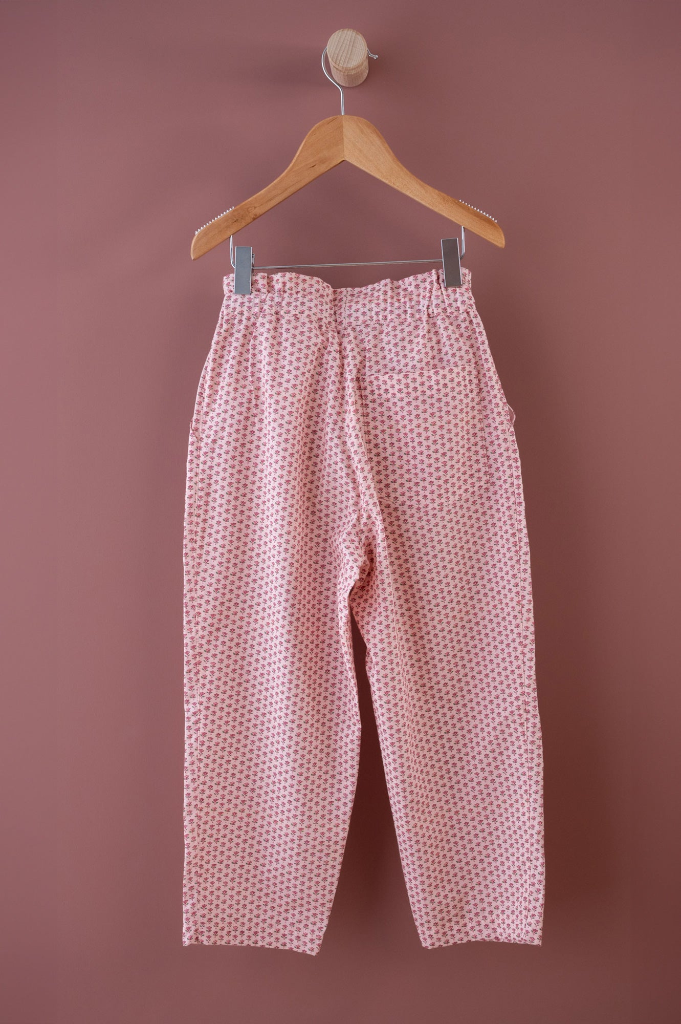 Pantalon enfant berder fleuri made in France dos